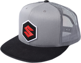 Suzuki Mark Snapback Hat - Black/Gray