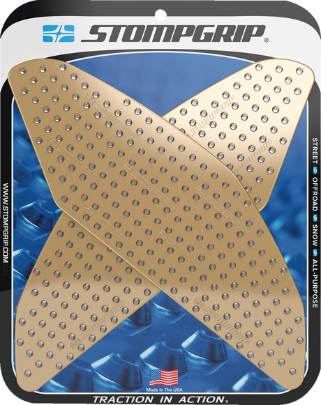 Traction Pad Tank Grips - Volcano - Clear - GSX-S 1000/GT 2022 - 2024