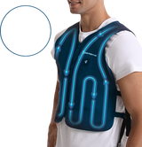 5V Touch Button Circulatory Cooling Vest - Blue