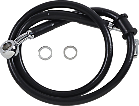 Brake Line - +2\" - Black - \'18-\'22 Softail 2018 - 2023
