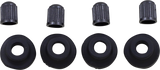 Valve Stem Grommet/Cap - Black - 4 Pack
