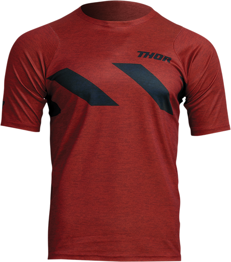 Assist Hazard Short-Sleeve Jersey - Brick/Heather - Large