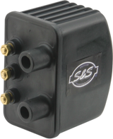 Single-Fire Ignition Coil - Harley Davidson - Black