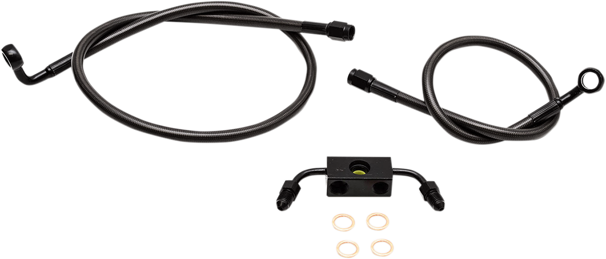 Brake Lines - 12\" - 14\" Ape Hanger Handlebars - Midnight 2013 - 2022