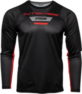 Intense MTB Long-Sleeve Jersey - Black/Heather Gray - XL