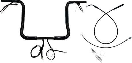 1-1/4\" EZ Install Round Top Handlebar - 14\" - Black 2023 - 2024