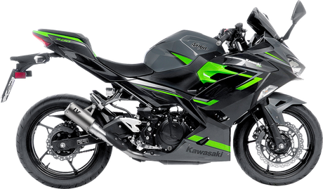 LV Corsa S Slip-On Muffler - Titanium - Kawasaki Ninja 400/500 2018 - 2025