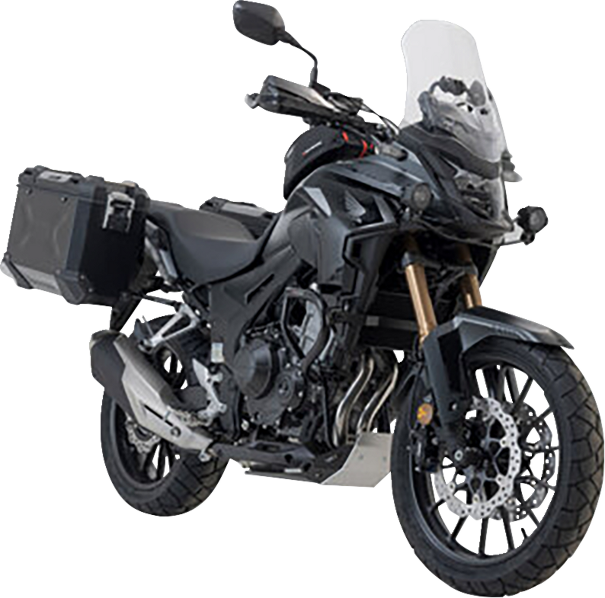 TRAX ADV Aluminum Case System - Black - Honda CB/CBR/NX 500 \'13-\'24 2013 - 2024