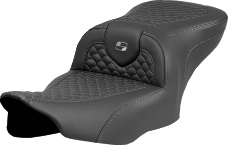 Roadsofa™ Seat - Dragon Scale Stitch - Dark Gray Stitch - w/o Backrest - FLTR/FLHX \'23-\'24 2023 - 2024
