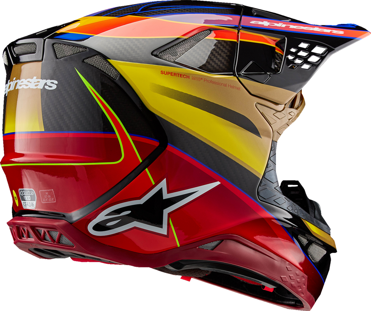 Supertech M10 Helmet - Era - MIPS® - Gloss Gold/Yellow/Rio Red - Small