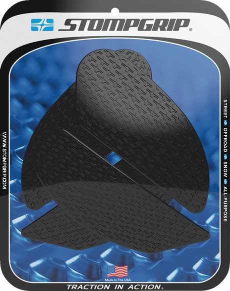 Traction Pad Tank Grips - Icon - Black - Ninja H2 SX 2018 - 2025