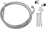 Brake Line - Front - +10\" - Stainless Steel 1984 - 2005
