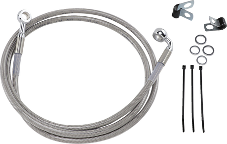 Brake Line - Front - +10\" - Stainless Steel 1984 - 2005