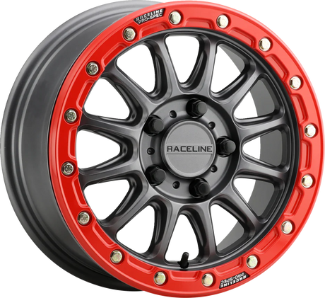 Wheel - Alpha - Front/Rear - Gun Metal/with Red Ring - 15x7 - 4/137 - +10 mm 2003 - 2017