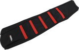 Ribbed Seat Cover - Black Cover/Red Ribs - Honda 2021 - 2025