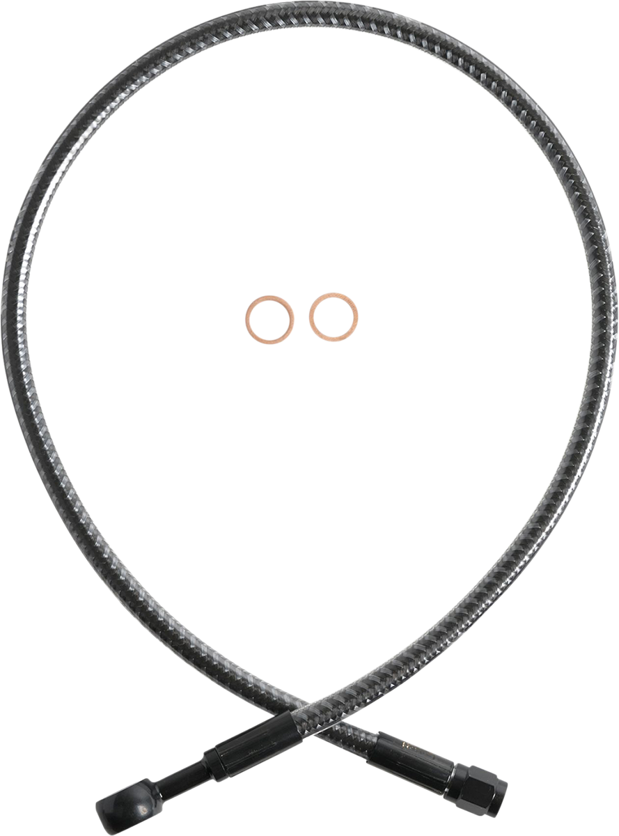 Brake Line - Front - 10 mm - 180° - 25\" - KARBONFIBR 2018 - 2022