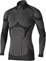 Ride Tech Winter Long Sleeve Underwear Top - Black/Gray - XS/S