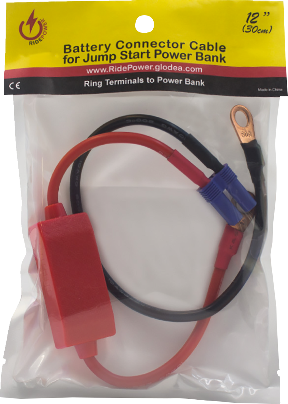 Connector Cable - Battery Jump Start - 12\"