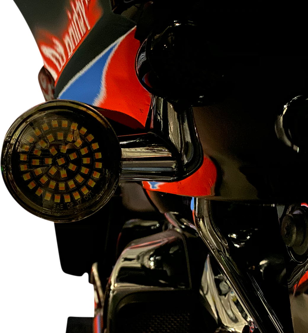 Amber/White LED Turn Signal Inserts 2000 - 2024