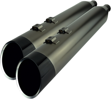 4.5\" Mufflers for Touring - Smoked Chrome with Edge 2017 - 2022