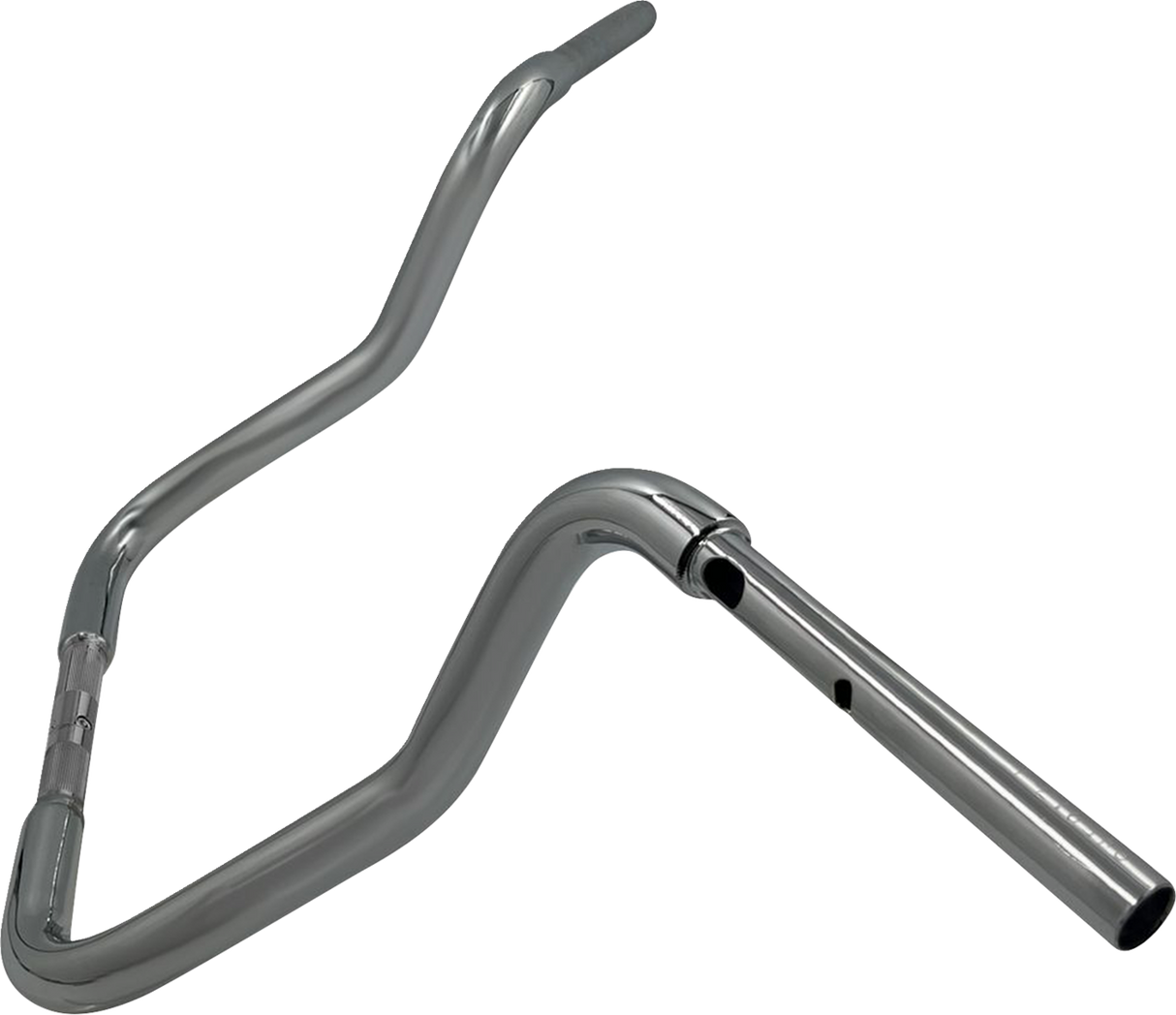 1-1/4\" EZ Install Round Top Handlebar - Reduced Reach - 13\" - Chrome 2023 - 2024