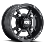 SS Alloy SS112 Sport Wheel - Front - Black - 10x5 - 4/144 - 3+2 1986 - 2015