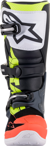 Youth Tech 7S Boots - Black/Gray/Red/White/Yellow - US 3