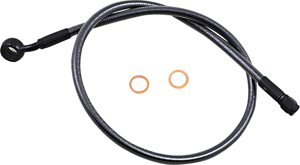 Brake Line - 12mm-35° - 28\" - Black Pearl
