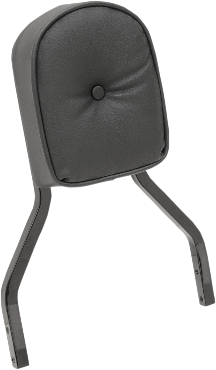 Sissy Bar Pad - Short - Pillow W/Piping - Black
