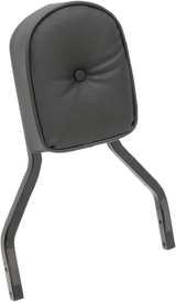Sissy Bar Pad - Short - Pillow W/Piping - Black