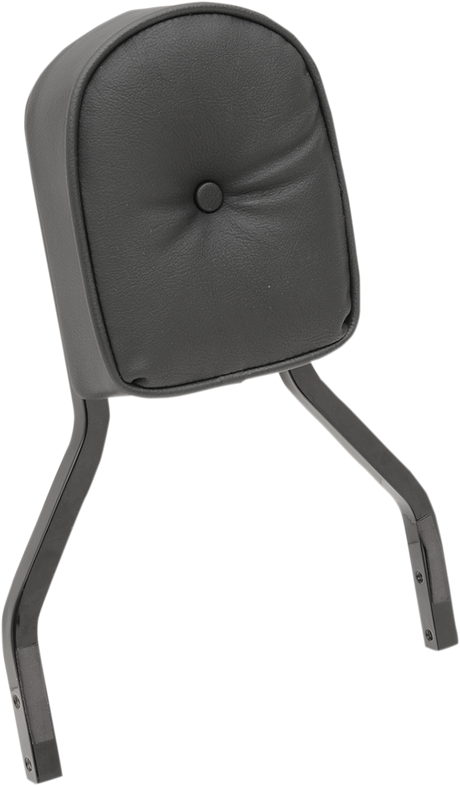 Sissy Bar Pad - Short - Pillow W/Piping - Black