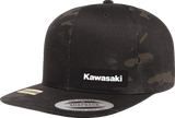 Kawasaki Snapback Hat - Camo Black