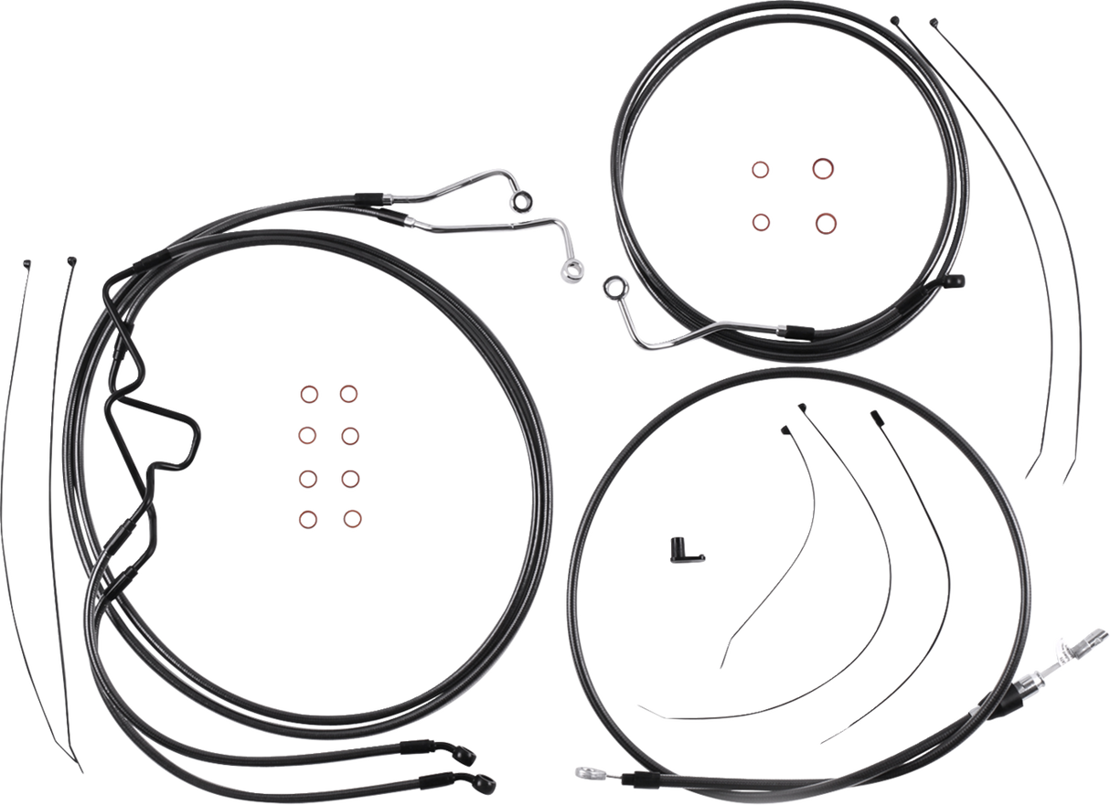 Black Pearl™ Designer Handlebar Installation Kit - 10\" - \'21-\'23 FLTR 2021 - 2023