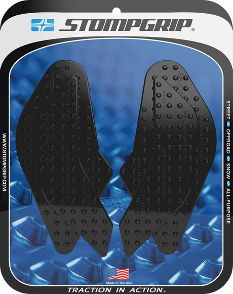Traction Pad Tank Grips - Volcano - Black - GSX-8R/S 2024 - 2025