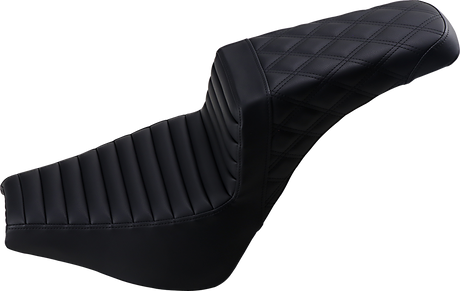 Step-Up Seat - Front Tuck-n-Roll/Rear Lattice Stitch - Black 2018 - 2020