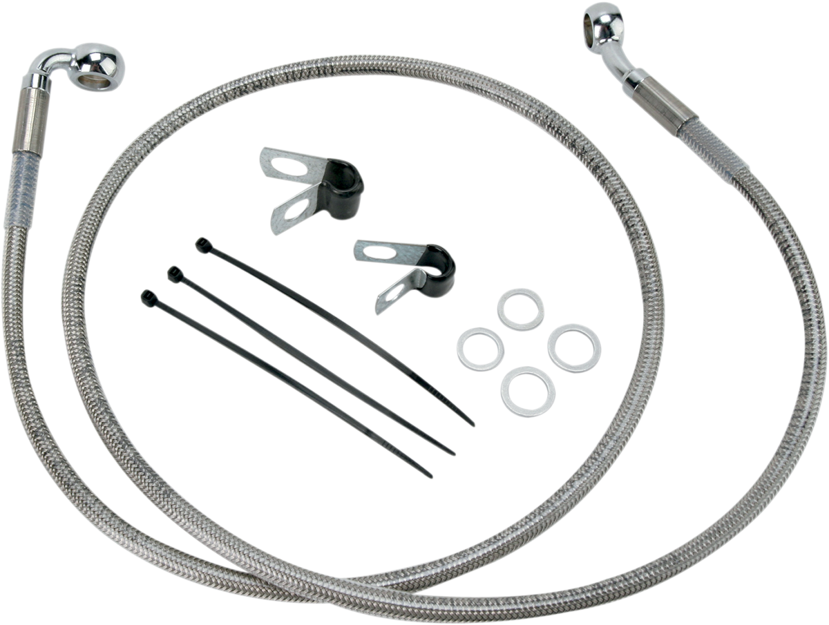 Brake Line - Front - +8\" - Stainless Steel 2000 - 2005