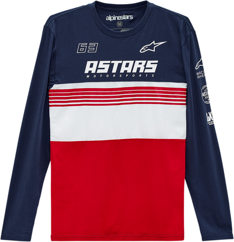 Turbo Long-Sleeve T-Shirt - Navy/Red - XL