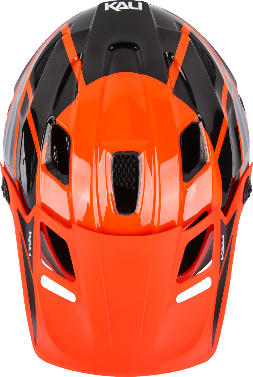 Child Maya Full Face Helmet - Race - Gloss Orange/Gray/Black - OS