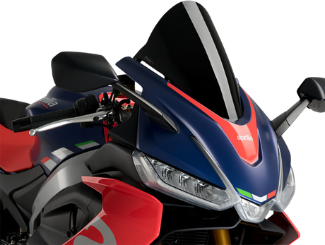 Race Windscreen - 12-1/2\" - Black - RS 660 2021 - 2024