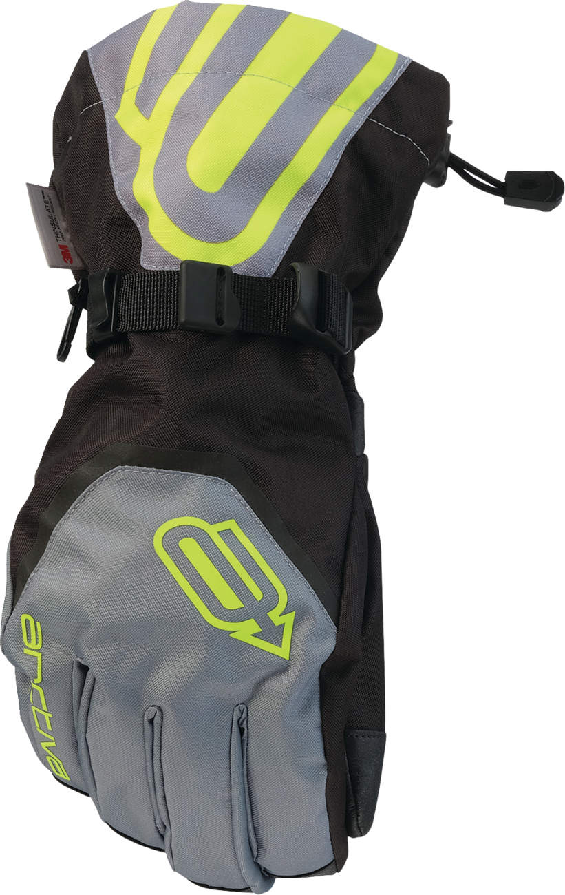 Pivot 8 Gloves - Gray/Hi-Vis - Small