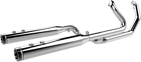 2:2 Dominator Exhaust System - Chrome - \'09-\'16 FL - With 4-1/2\" Muffler 2009 - 2016
