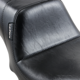 Daytona 2-Up Seat - Without Backrest - Smooth - Black - Dyna \'06-\'17 2006 - 2017