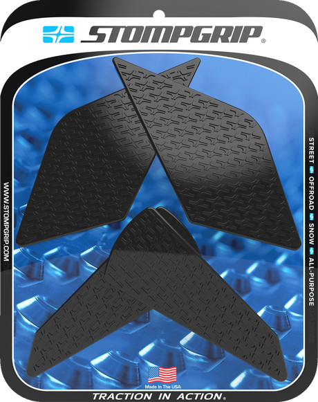 Traction Pad Tank Grips - Icon - Black - Ninja ZX-4RR 2024 - 2025