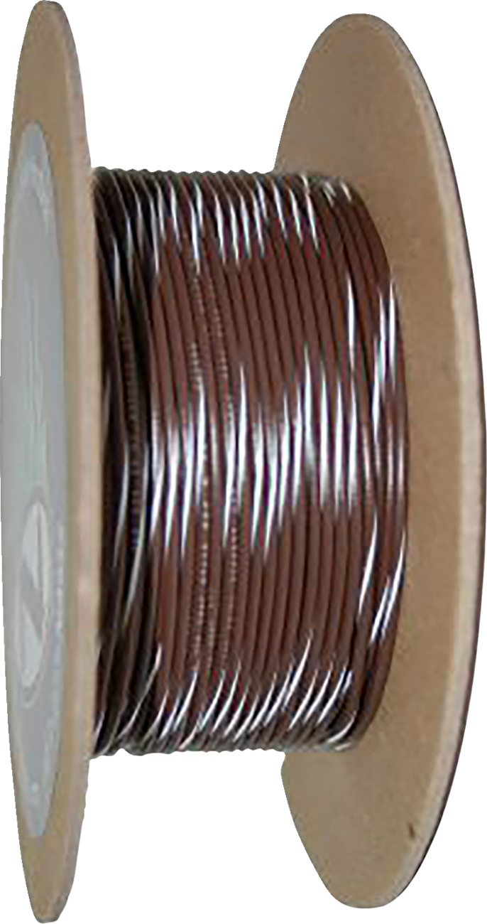 100\' Wire Spool - 20 Gauge - Brown/White