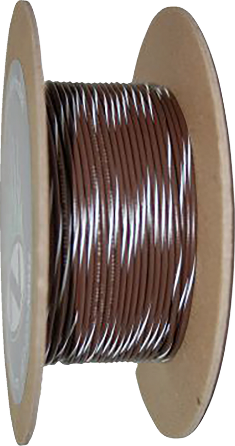 100\' Wire Spool - 20 Gauge - Brown/White