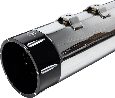 4-1/2\" MK45 Performance Mufflers - Chrome with Black Tracer 2006 - 2016