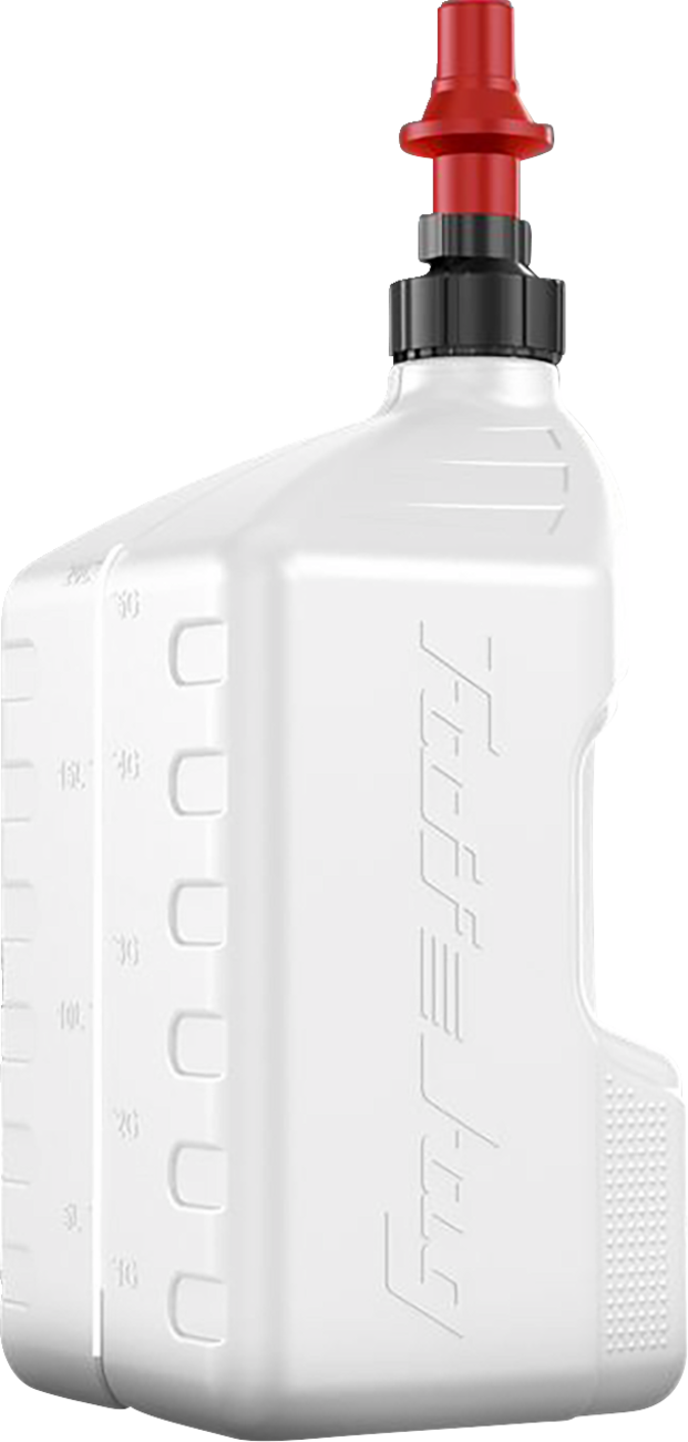 Tuff Jug - Container - with View Strip/Ripper Cap - White - 5.3 US gal