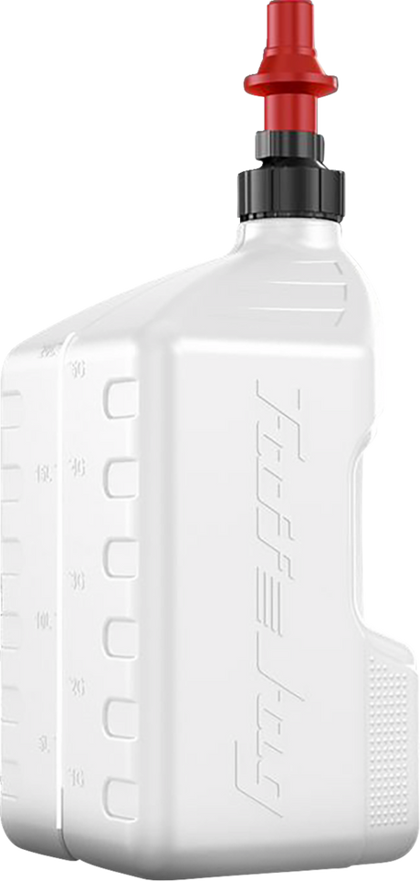 Tuff Jug - Container - with View Strip/Ripper Cap - White - 5.3 US gal