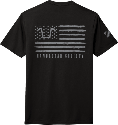 Handlebar Society Perfect Weight T-Shirt - Black/Gray - XL