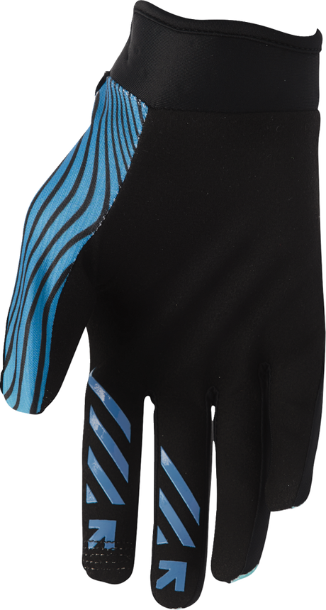 LAUNCHMODE Identity Gloves - Teal/Black - XL